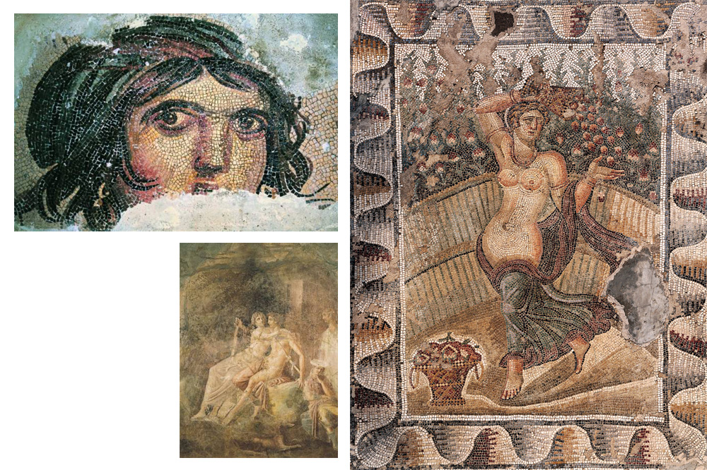 Images extraites de «L’Enéide, illustrée par les fresques et les mosaïques antiques », de Virgile, Diane de Selliers Editeur