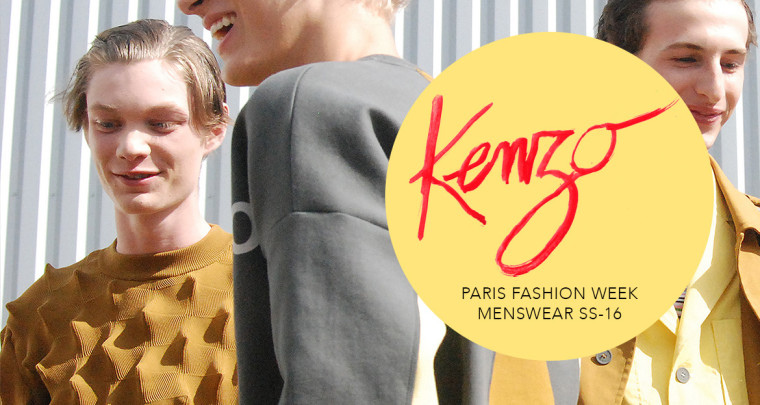 Paris Fashion Week Homme SS16 : Kenzo