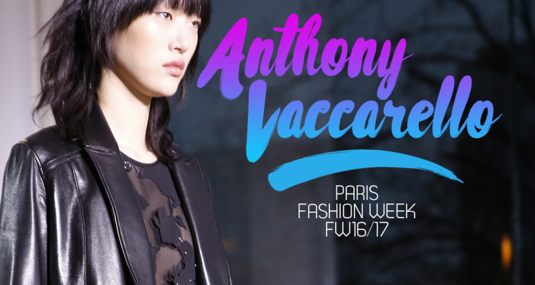 Paris Fashion Week FW16/17 : Anthony Vaccarello