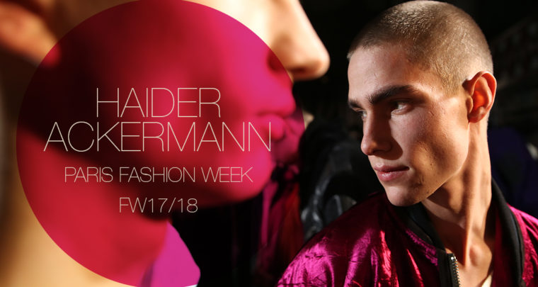 Paris Fashion Week Homme FW17/18 : Haider Ackermann