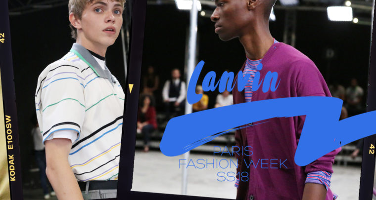 Paris Fashion Week Homme SS18 : Lanvin